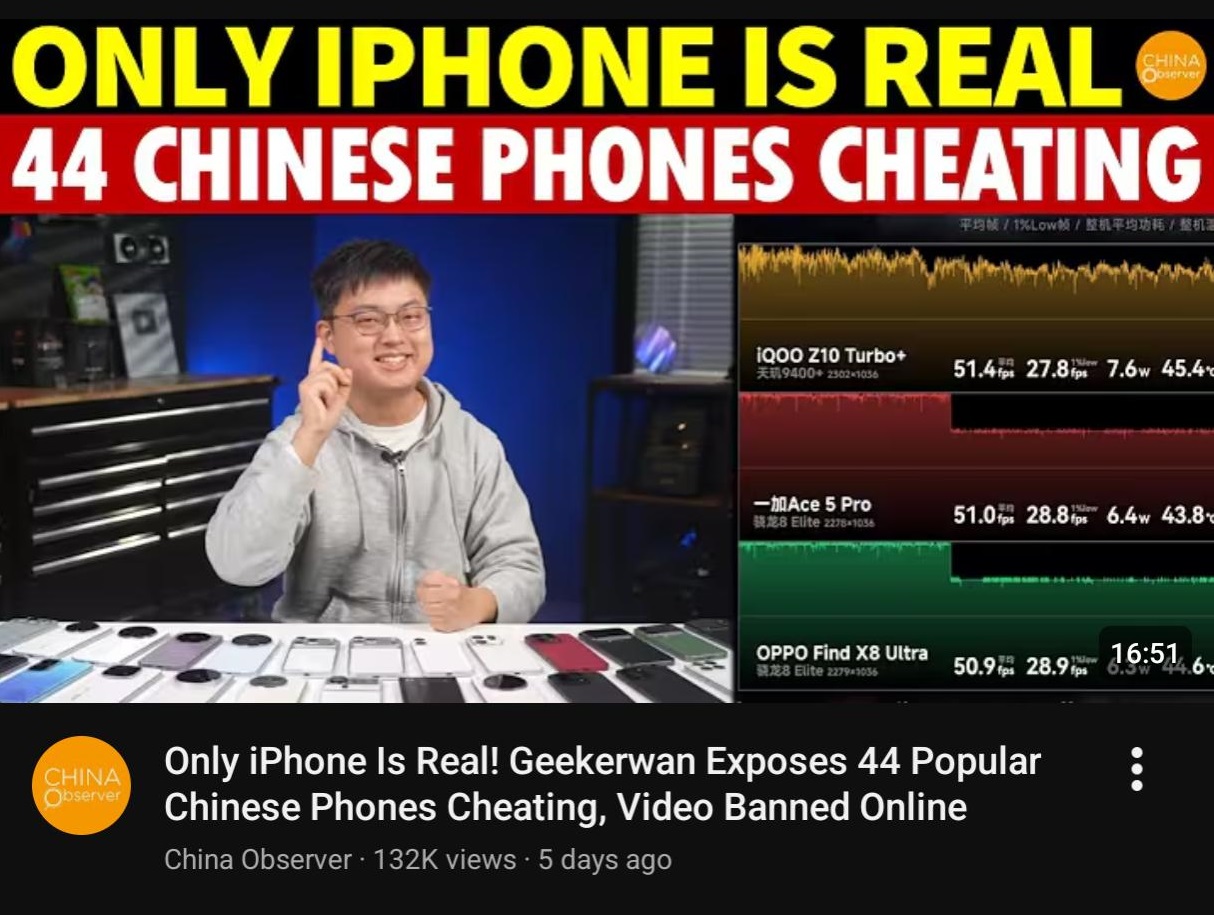 Bỏ tiền túi mua 44 smartphone Trung Quốc, reviewer phát hiện tất cả đều hack điểm benchmark, chỉ có iPhone là thật - Ảnh 1