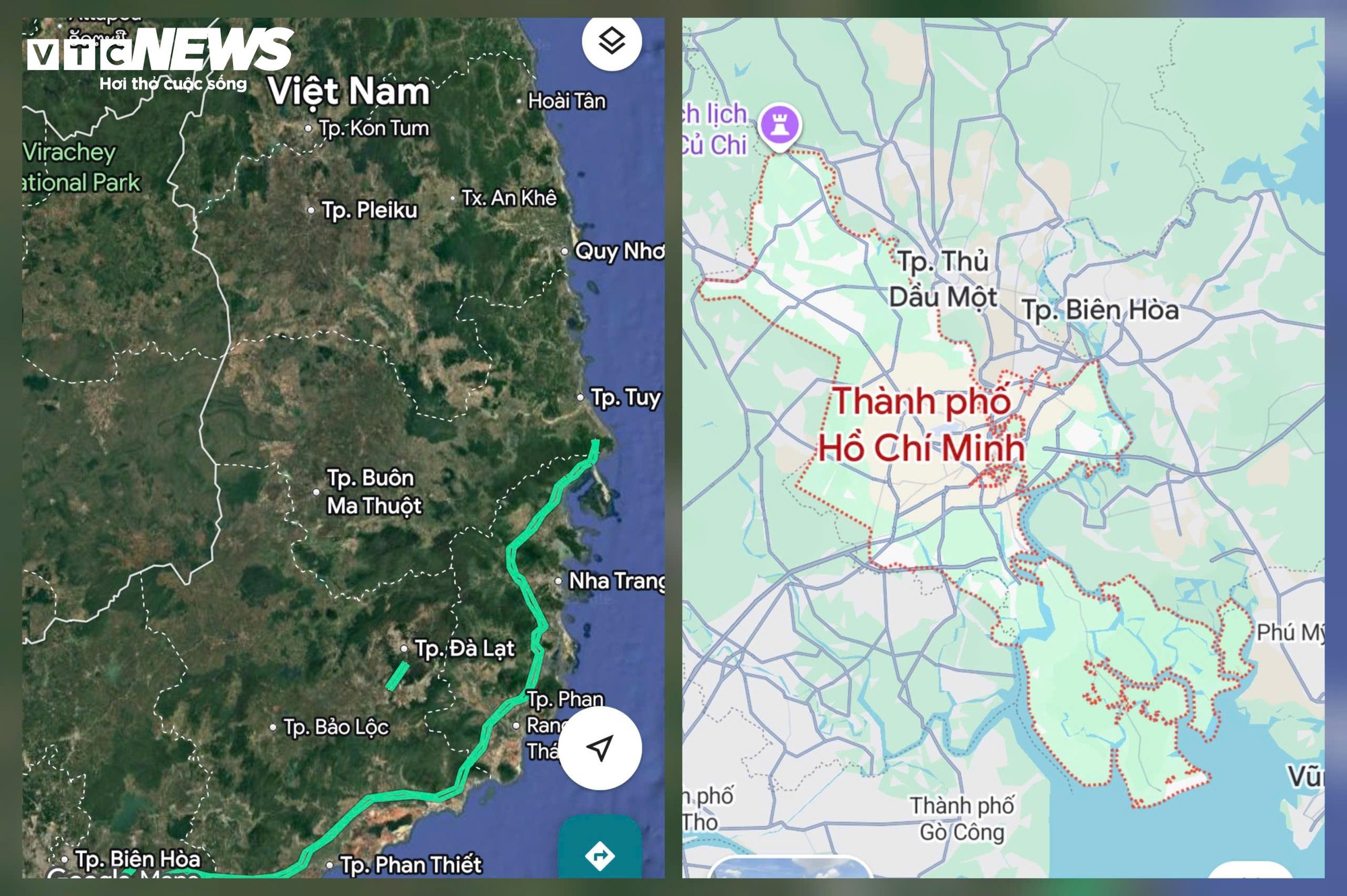 Google Maps đã cập nhật bản đồ mới sau sáp nhập - Ảnh 2