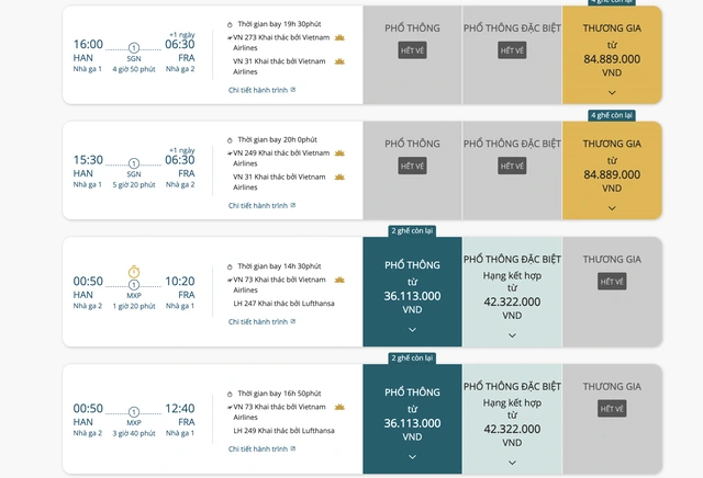Giá vé máy bay đi châu Âu cao 'chóng mặt' do xung đột Trung Đông - Ảnh 1