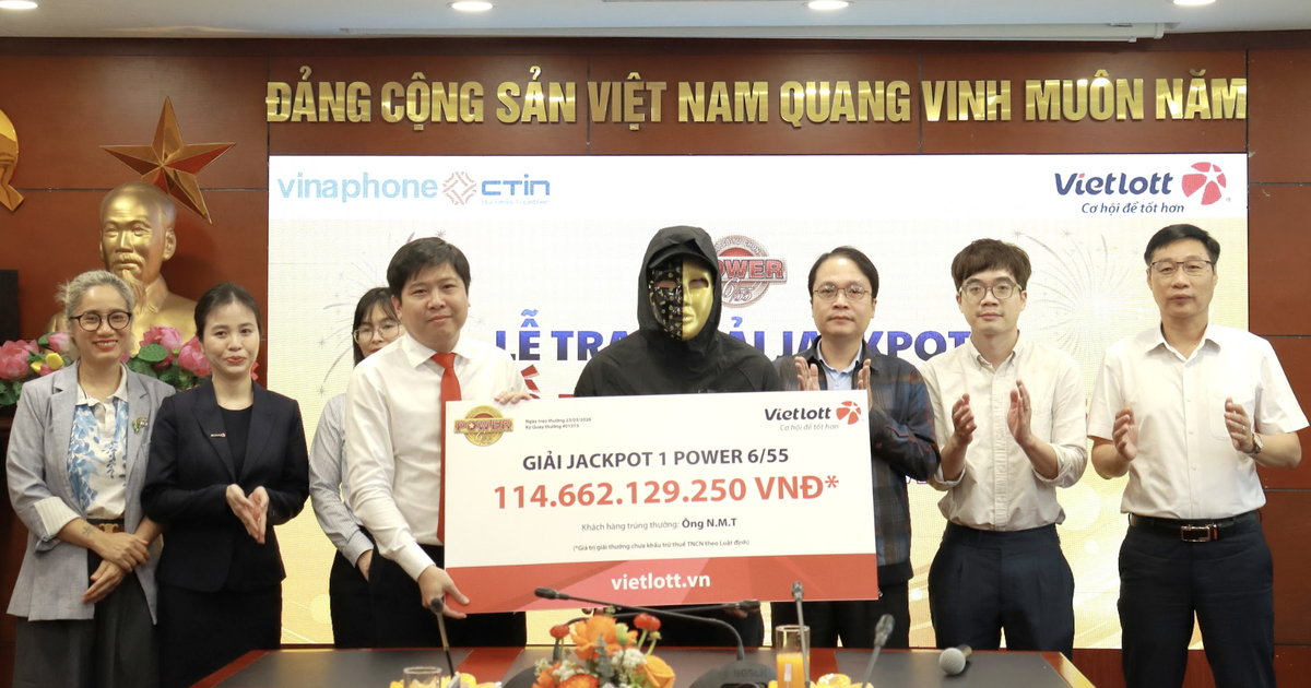 Kiên trì mua Vietlott 5 năm, trúng hơn 114 tỉ đồng