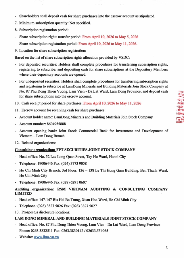 Thông báo chào bán cổ phiếu ra công chúng (kỳ 3) - Ảnh 7