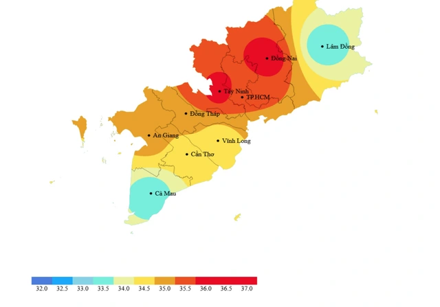 Nắng nóng lan rộng, đầu tuần tới TP.HCM tăng nhiệt - Ảnh 2