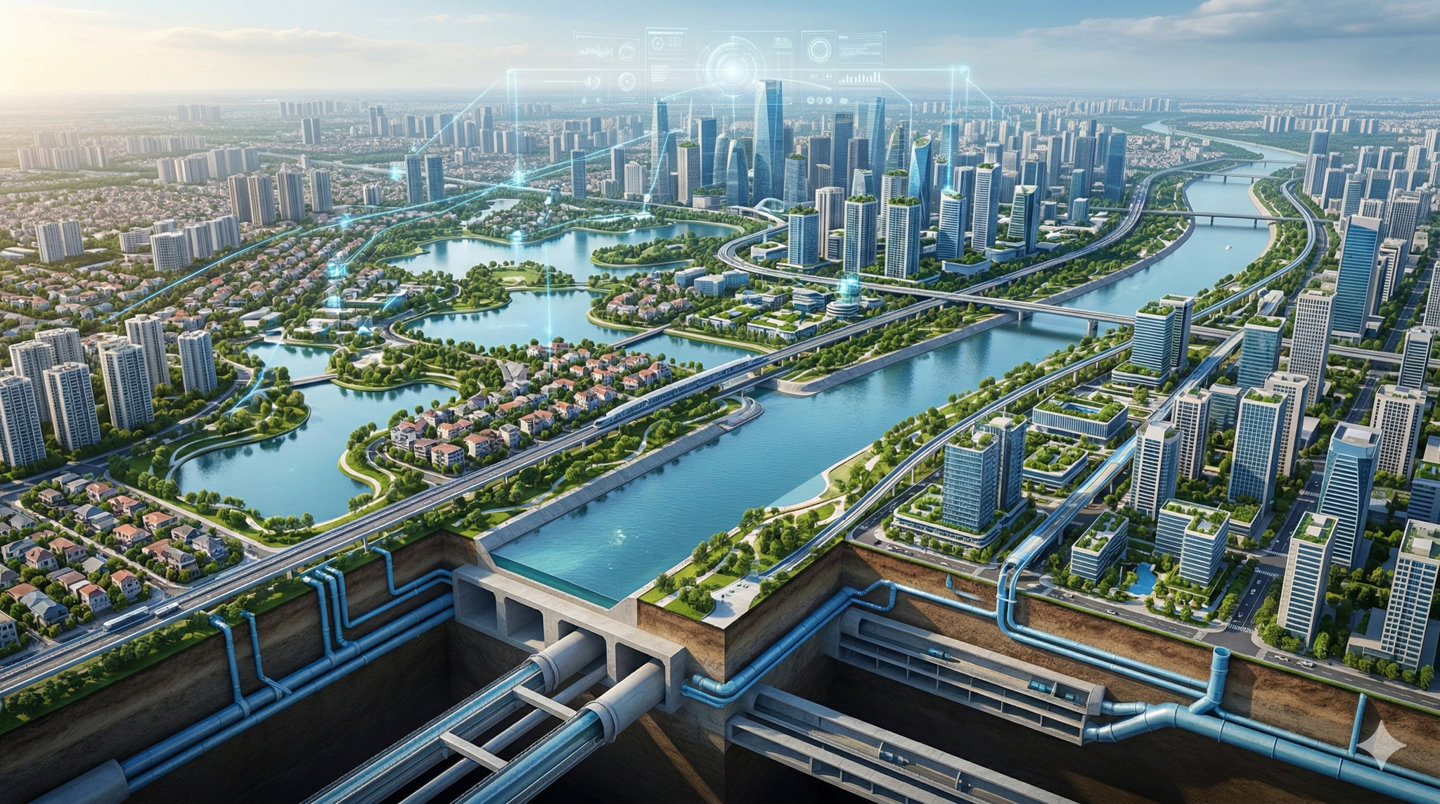 Hà Nội quy hoạch "siêu bể ngầm" 125 triệu m3: Quy mô gấp 180 lần hệ thống lớn nhất thế giới tại Nhật Bản - Ảnh 10