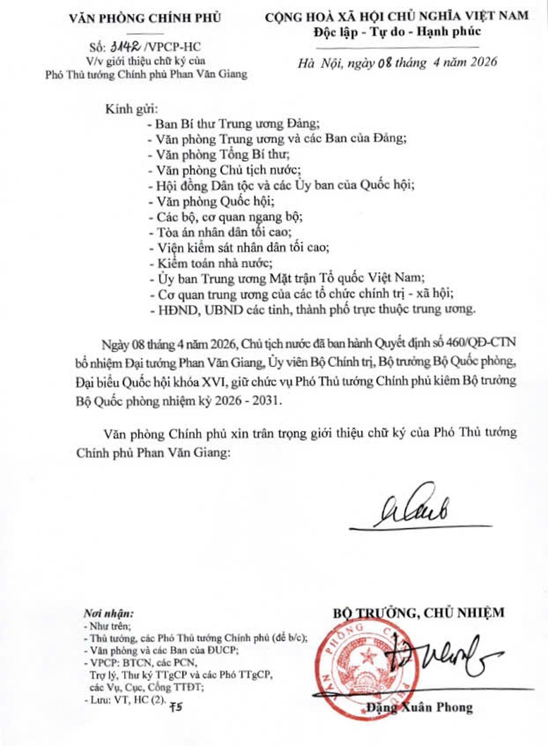 Giới thiệu chữ ký của Thủ tướng và các Phó Thủ tướng Chính phủ nhiệm kỳ 2026-2031 - Ảnh 3