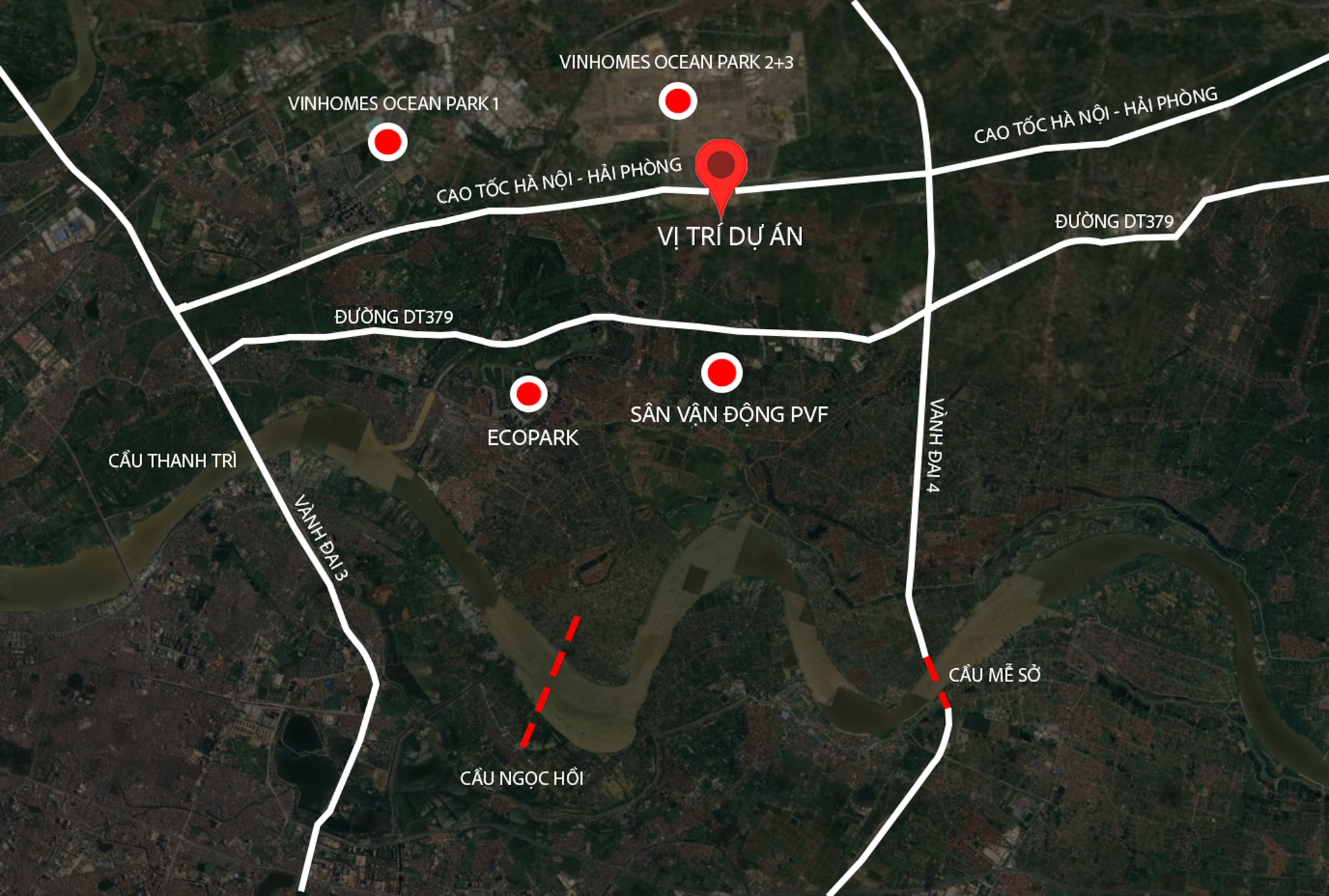 Cận cảnh dự án nằm giữa ba đại đô thị hơn 10 tỷ USD, hưởng lợi từ Vành đai 4 và cầu vượt sông Hồng - Ảnh 1