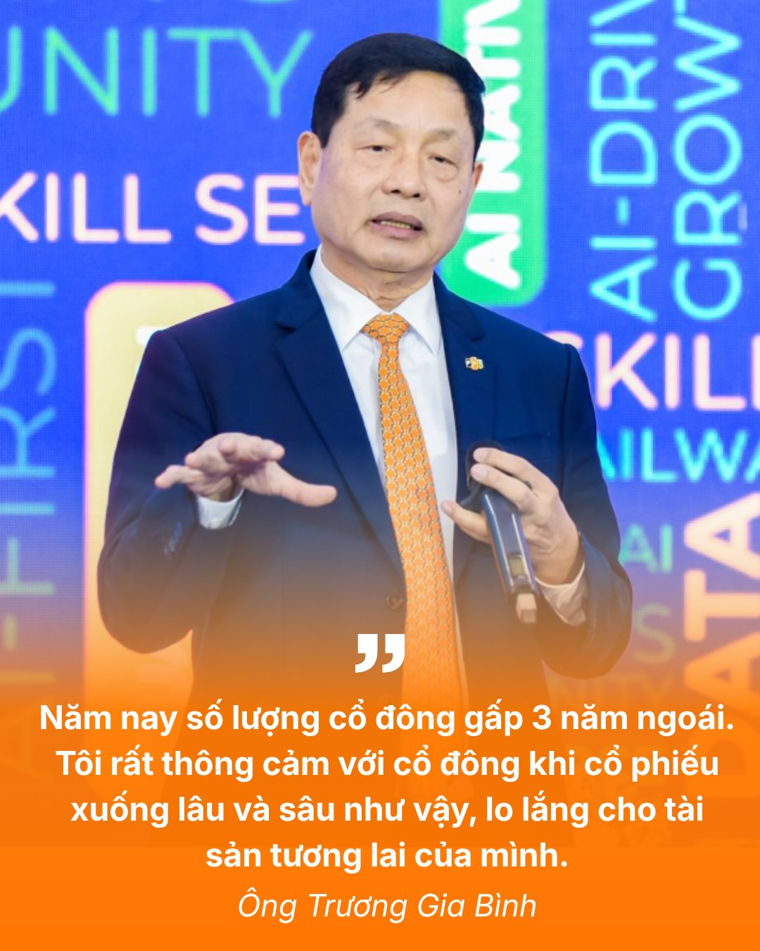 Phát ngôn gây chú ý về cổ phiếu mùa Đại hội: Ông Trương Gia Bình “thông cảm”, tỷ phú Trần Đình Long gây sốc - Ảnh 1