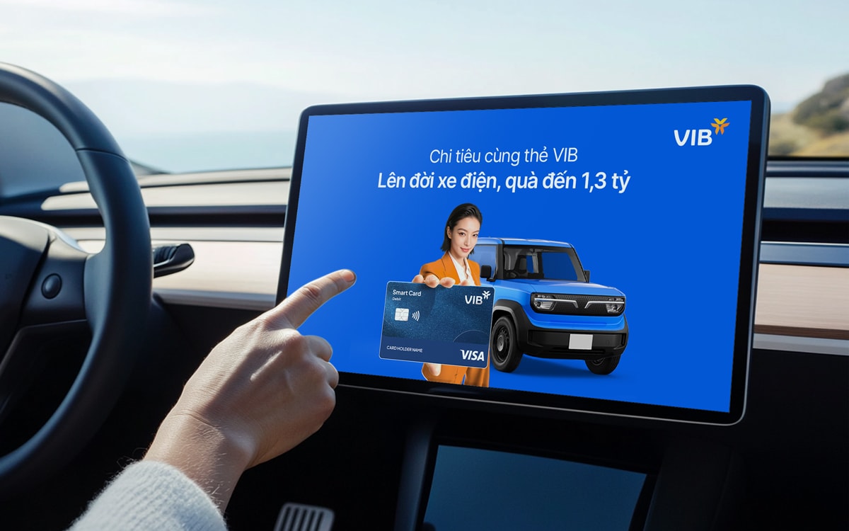 Quẹt thẻ VIB nhận xe điện, vay mua ô tô tiết kiệm nhiên liệu lãi suất chỉ từ 6% - Ảnh 1