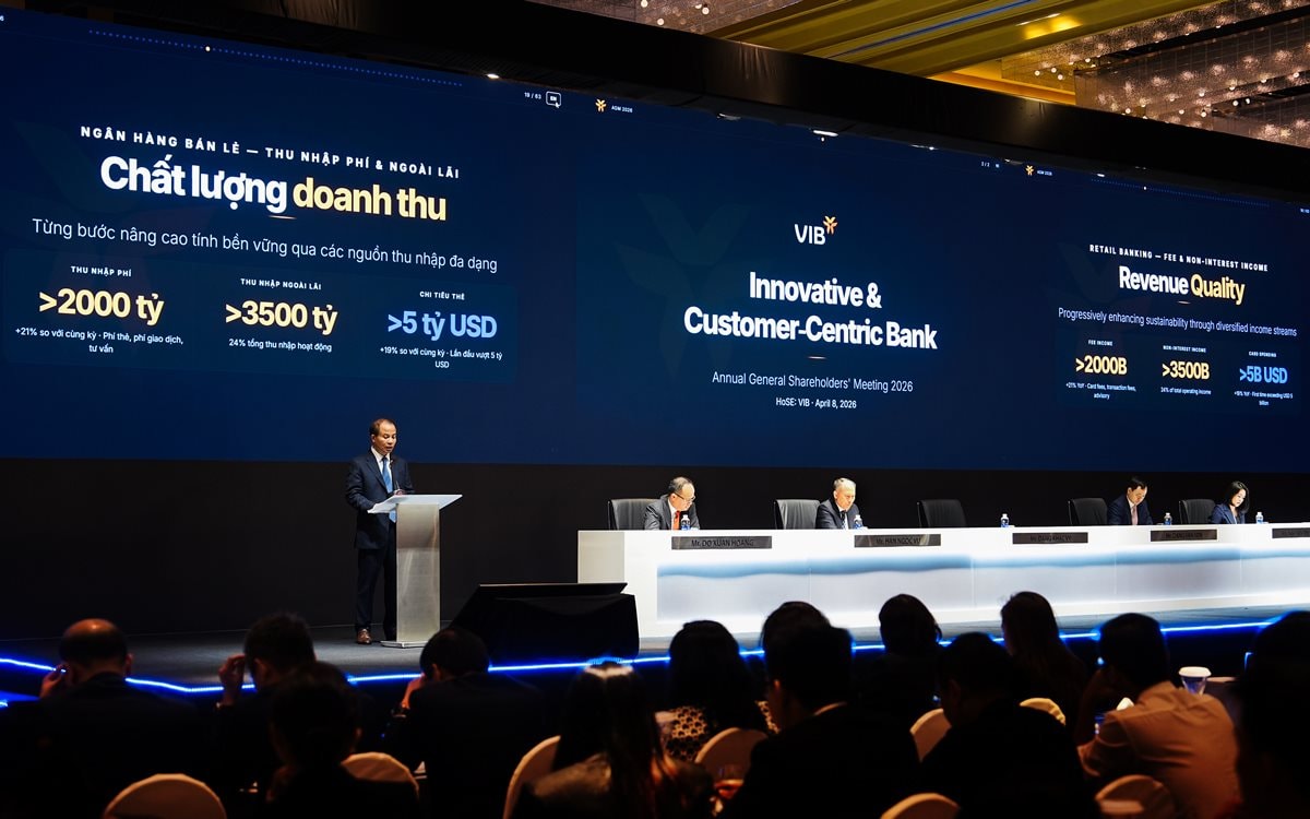 ĐHCĐ VIB: Dự kiến chia cổ tức tiền mặt và CP thưởng tổng 19%, trong đó 9% bằng tiền mặt; đặt mục tiêu dẫn đầu thị trường thẻ trong 3 năm tới - Ảnh 1