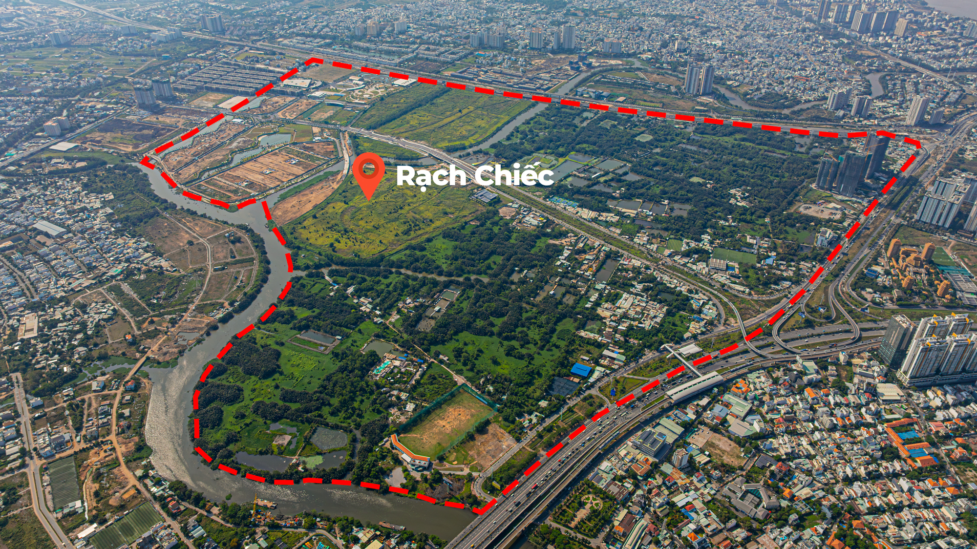 Toàn cảnh khu đất 187 ha toàn dừa nước, cỏ dại đang được Sun Group rót 6 tỷ USD để biến thành siêu đô thị ở TP.HCM - Ảnh 4