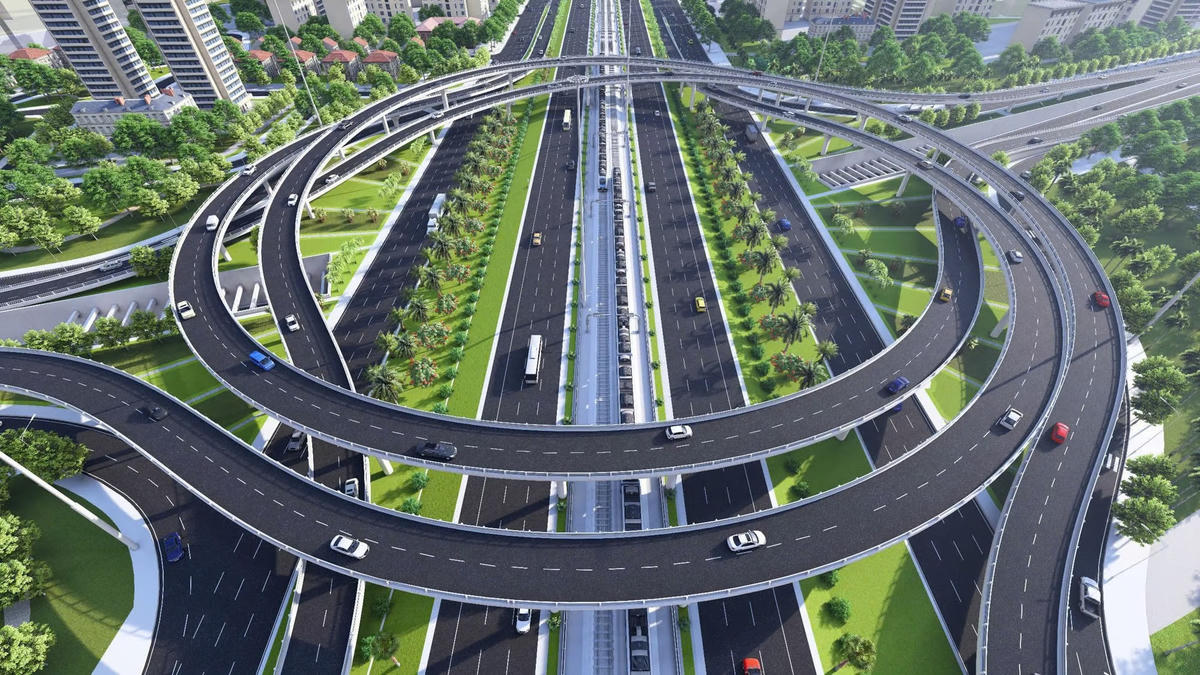 Nút giao 2.400 tỷ đồng trên Đại lộ Thăng Long dần hiện rõ hình hài - Ảnh 15