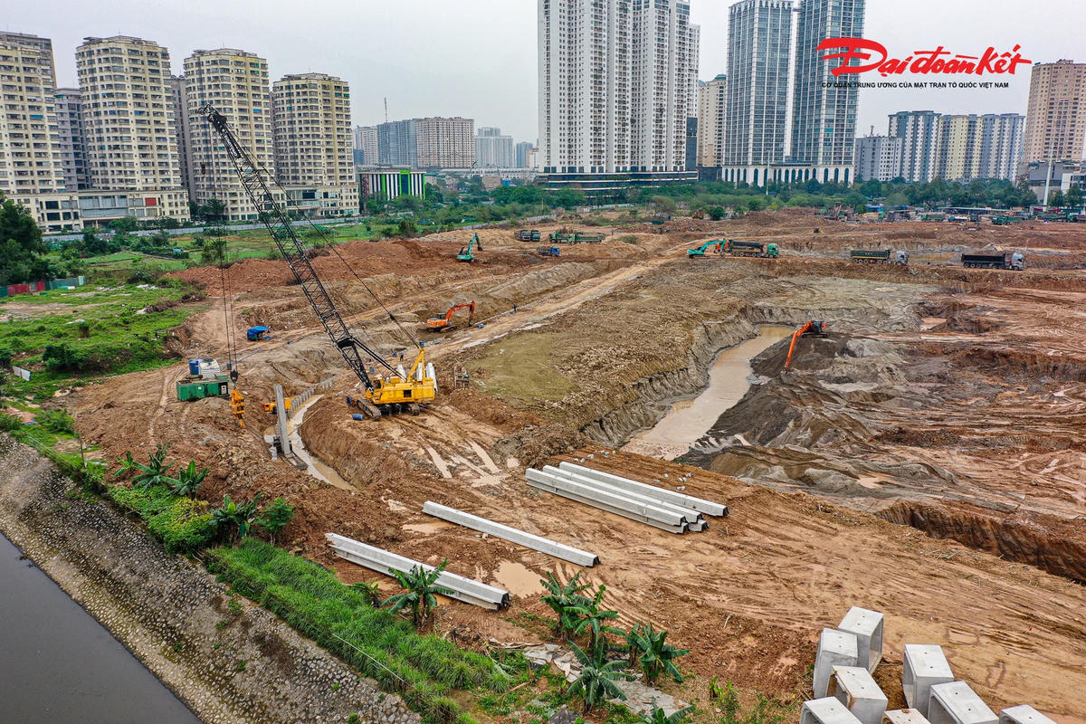 Đẩy nhanh tiến độ hồ điều hòa Mễ Trì – Đồng Bông 2, tăng năng lực chống ngập phía Tây Hà Nội - Ảnh 13