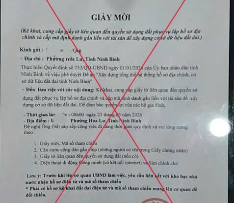Ninh Bình: Cảnh báo tình trạng giả danh cán bộ Sở Nông nghiệp và Môi trường để lừa đảo - Ảnh 1