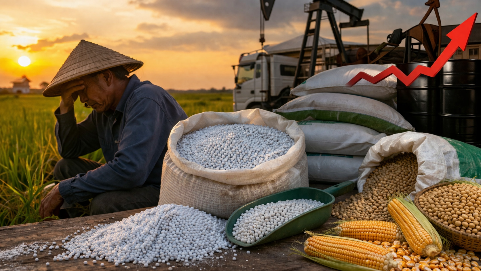 Căng thẳng Trung Đông: Phân bón trong nước tăng, nông sản lại giảm sâu - chuyện gì đang xảy ra? - Ảnh 1