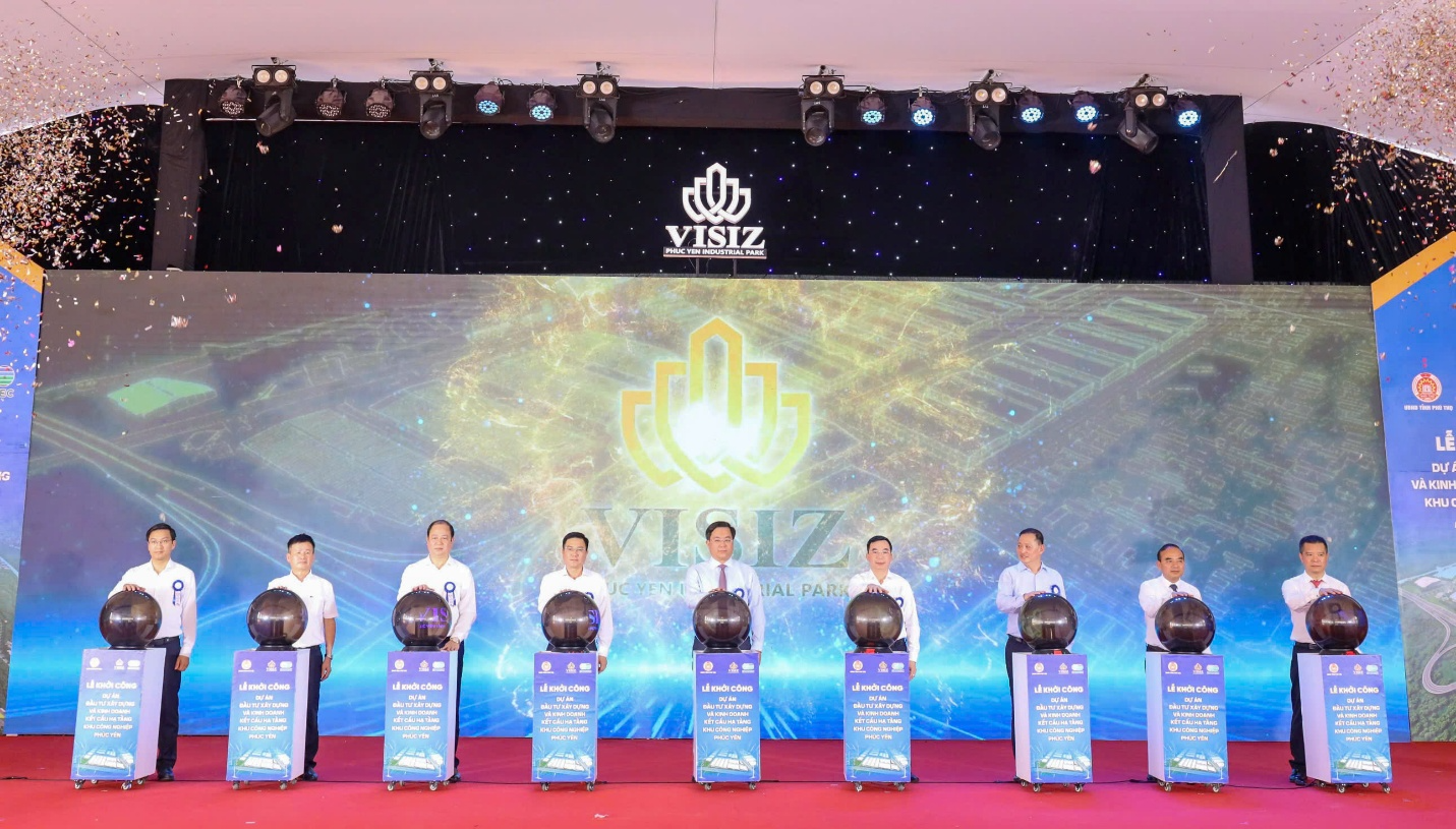 Khởi công Khu công nghiệp gần 1.988 tỷ đồng, dự kiến tạo việc làm cho hàng chục nghìn người tại tỉnh định hướng lên TP trực thuộc TW - Ảnh 1