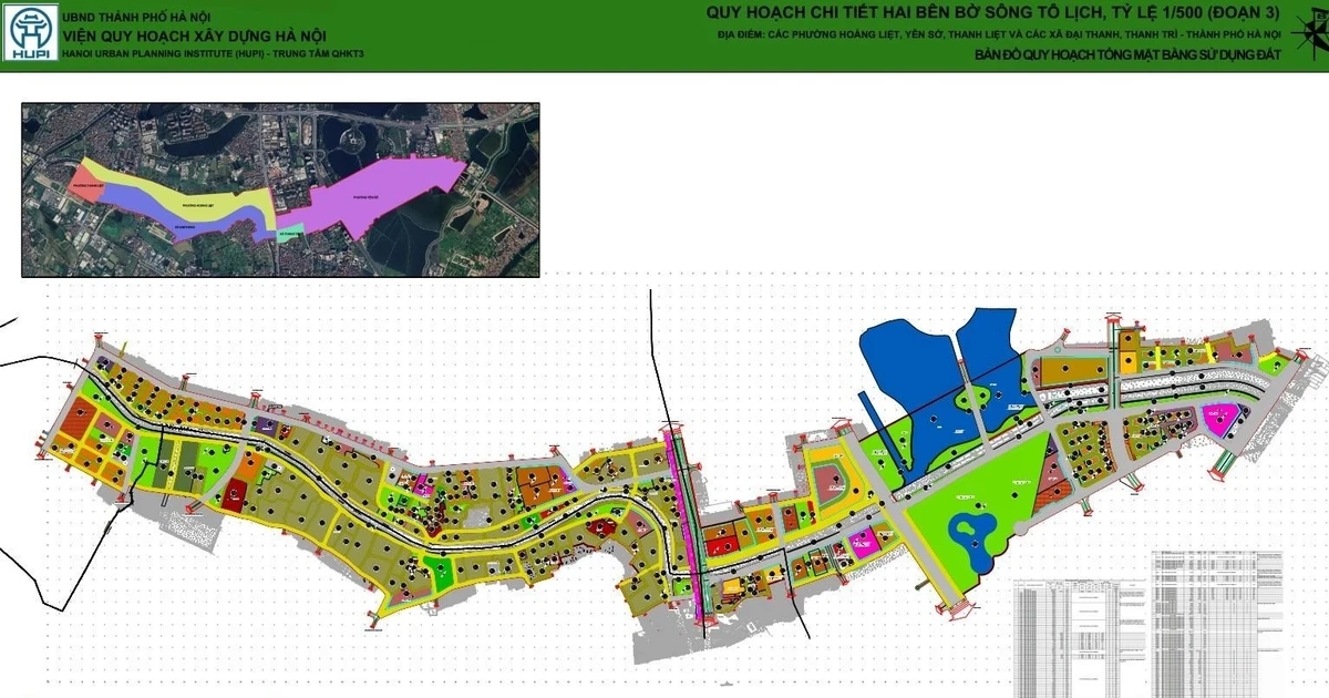 Hà Nội: Lấy ý kiến dân cư về đồ án Quy hoạch chi tiết hai bên sông Tô Lịch