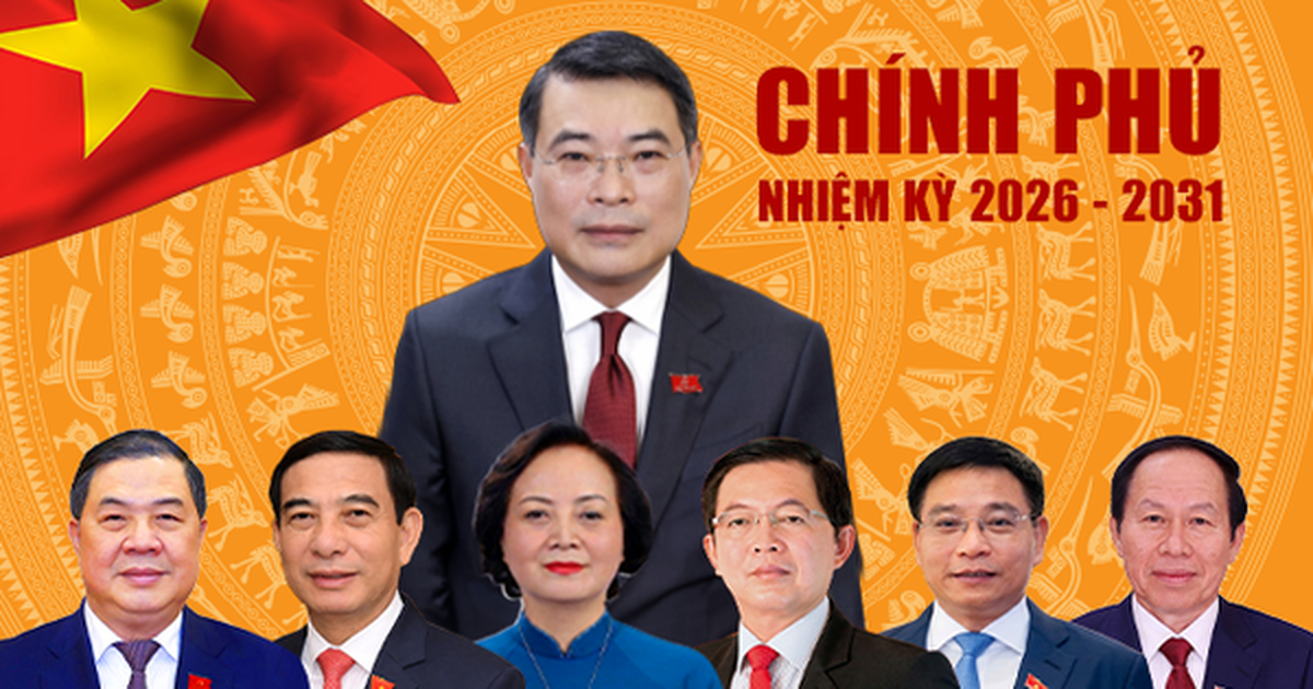 DANH SÁCH THÀNH VIÊN CHÍNH PHỦ, CƠ CẤU CHÍNH PHỦ NHIỆM KỲ 2026-2031