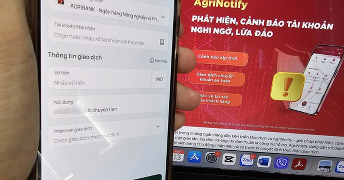 Agribank chặn hơn 91.000 giao dịch chuyển tiền bất thường