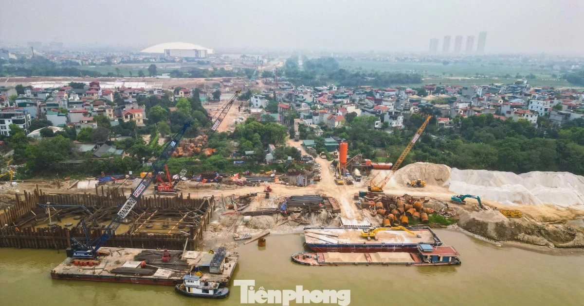 Toàn cảnh tiến độ 'siêu dự án' cầu Tứ Liên gần 20.000 tỷ đồng