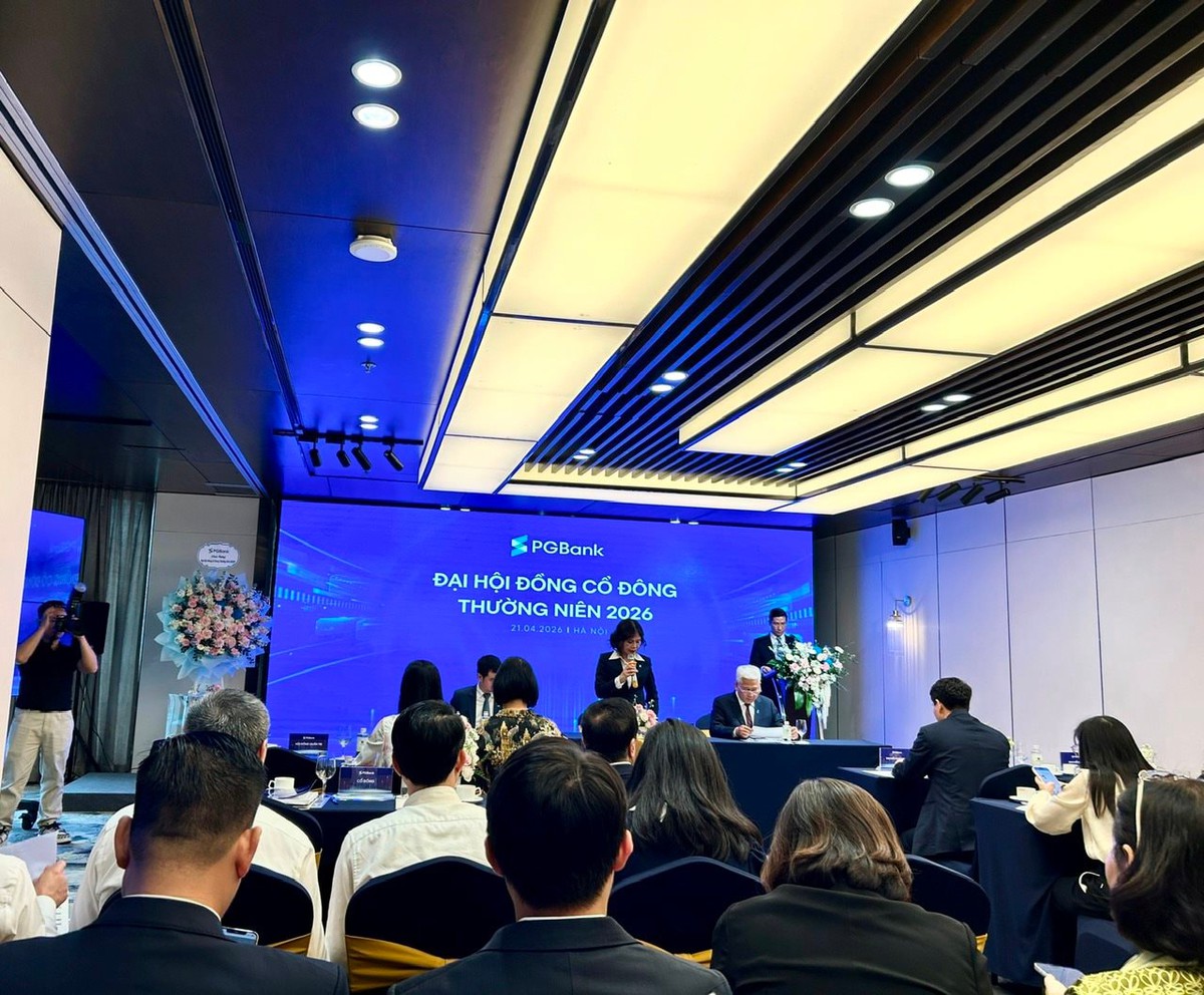 Đại hội cổ đông PGBank 2026: Kế hoạch lợi nhuận tăng gấp đôi, trả cổ tức 7,5%