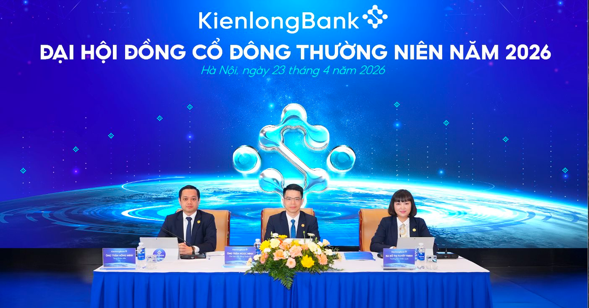 ĐHĐCĐ thường niên KienlongBank 2026: Thông qua kế hoạch tăng vốn điều lệ và chia cổ tức 29,5%