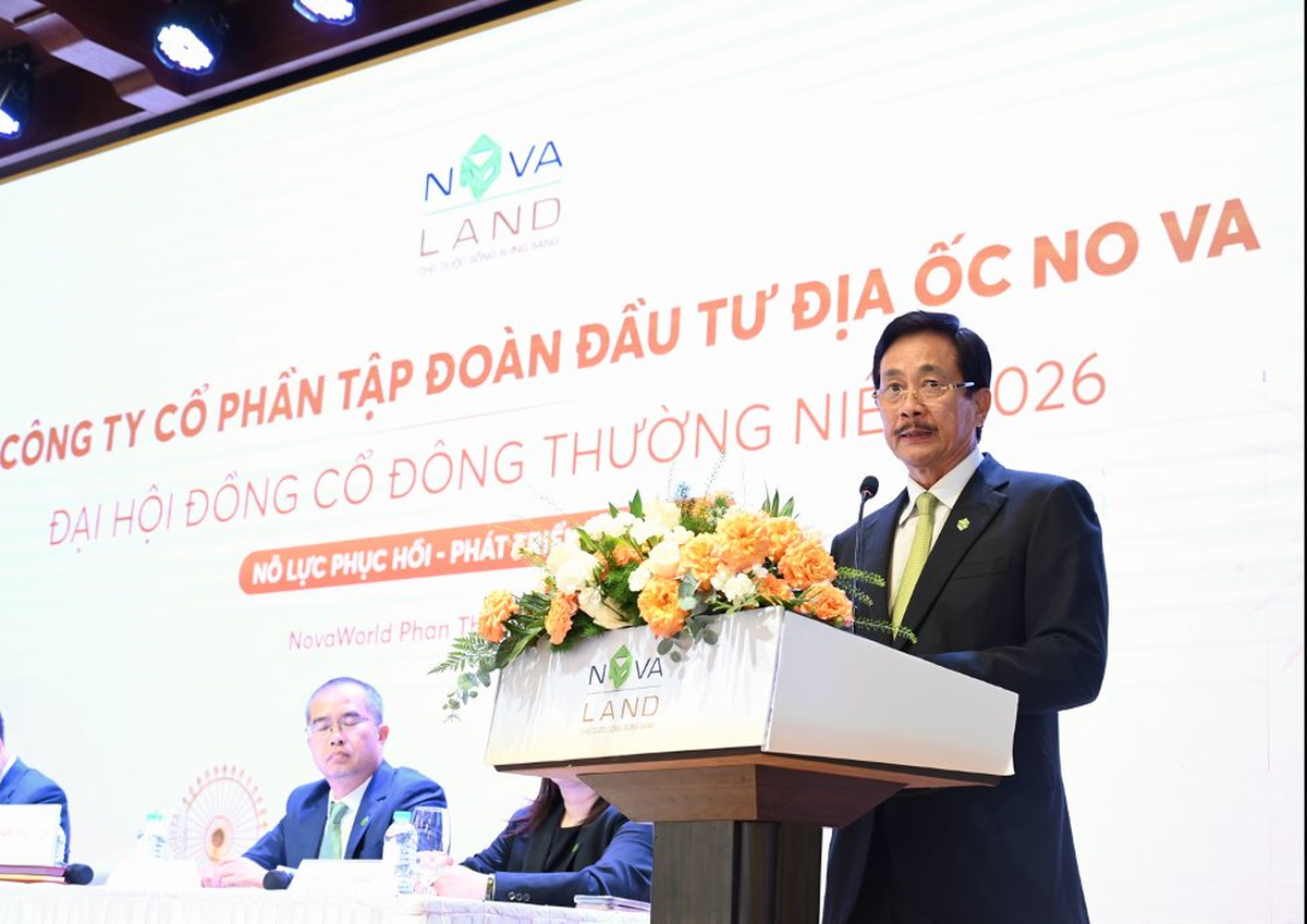 ĐHĐCĐ thường niên Novaland: 2026 mục tiêu bàn giao hơn 2.600 sản phẩm, cấp hơn 4.300 sổ hồng cho các dự án ở trung tâm TP.HCM