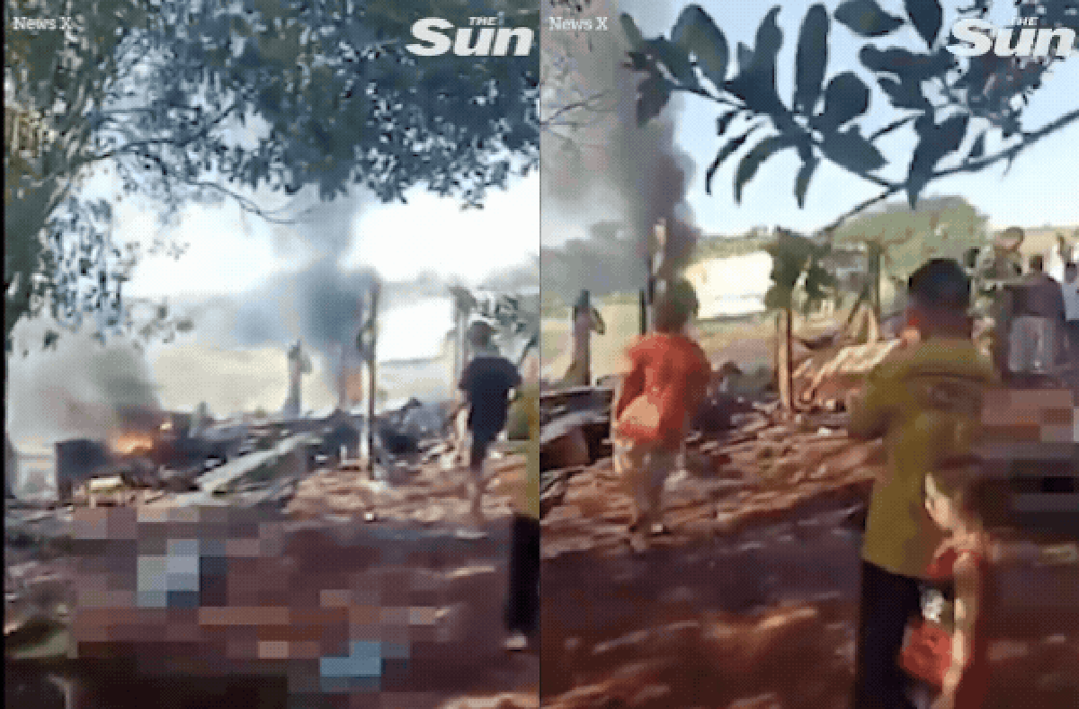 Rơi máy bay chở tiền, người dân tràn vào hiện trường lấy đi hàng triệu USD