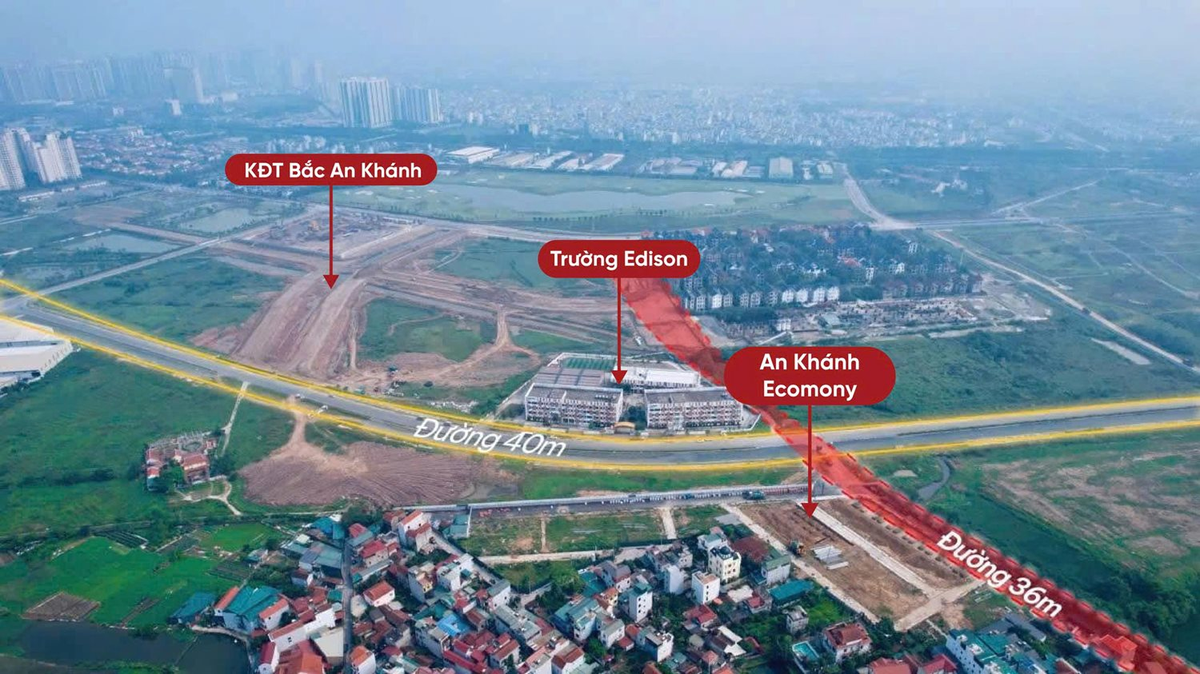 Bất động sản khu vực An Khánh rộn ràng đón loạt hạ tầng lớn