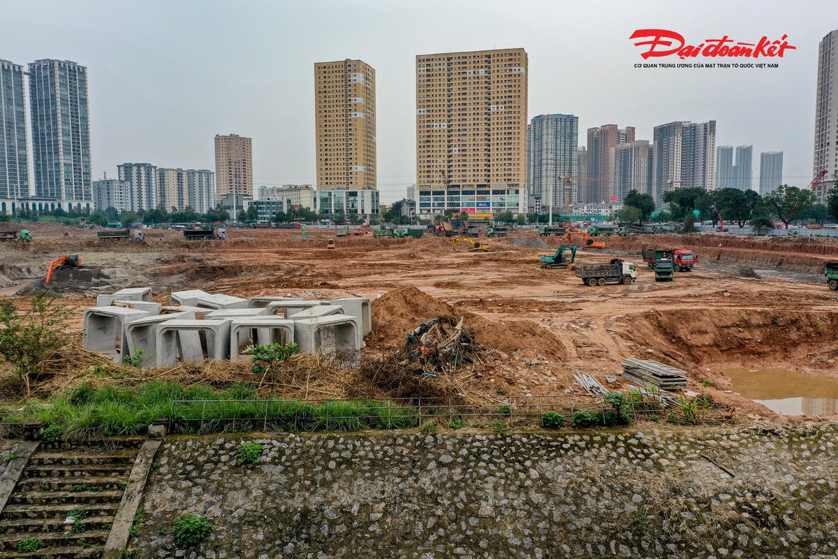 Đẩy nhanh tiến độ hồ điều hòa Mễ Trì – Đồng Bông 2, tăng năng lực chống ngập phía Tây Hà Nội - Ảnh 2