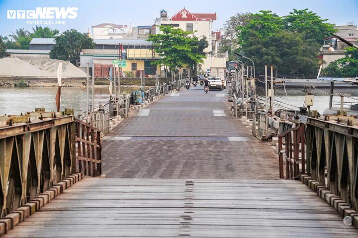 Cầu phao 30 năm tuổi ở Ninh Bình 'oằn mình' gánh tải chờ ngày được thay thế - Ảnh 6