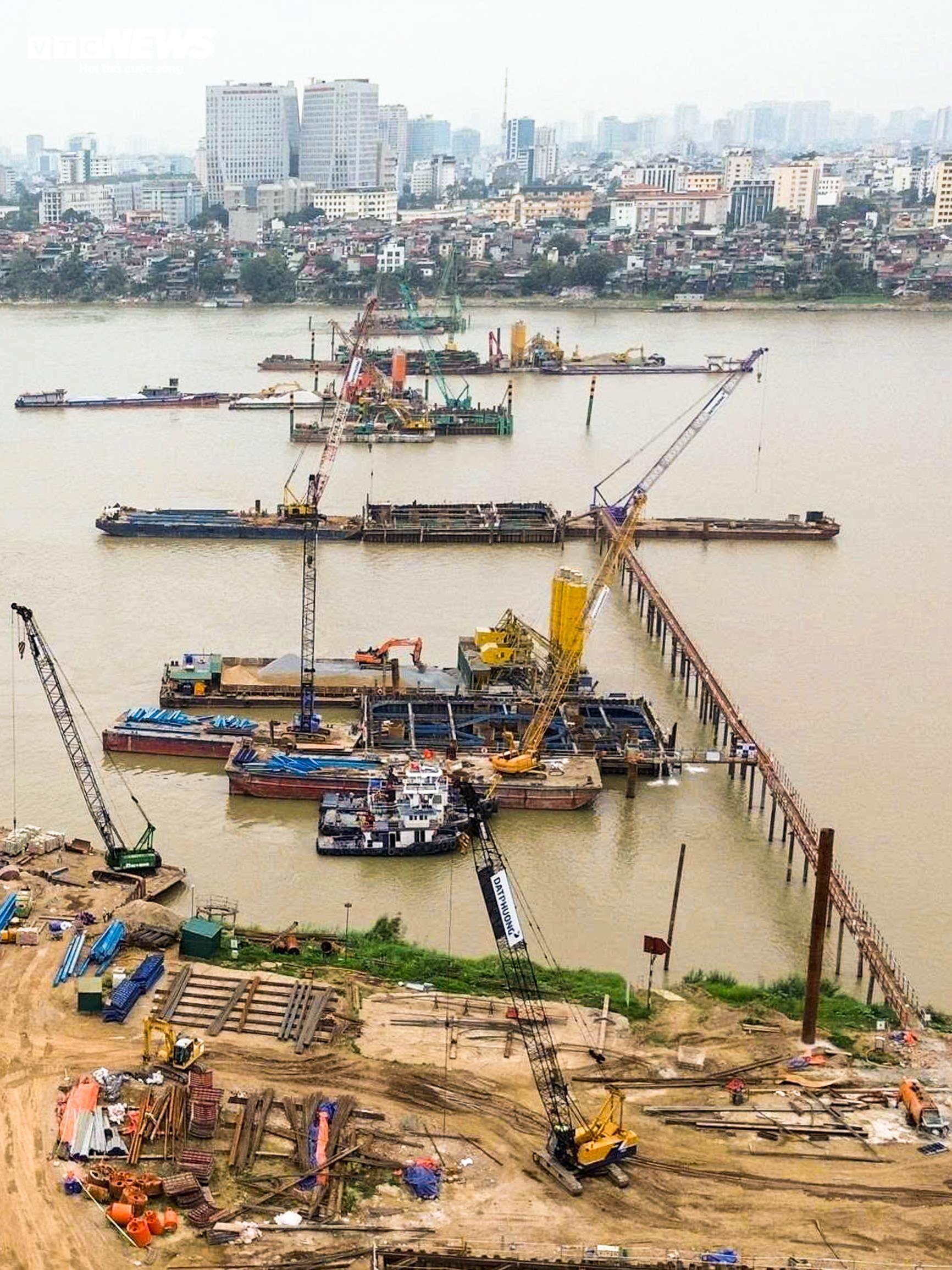 Bên trong đại công trường cầu Trần Hưng Đạo gần 16 nghìn tỷ đồng ở Hà Nội - Ảnh 2