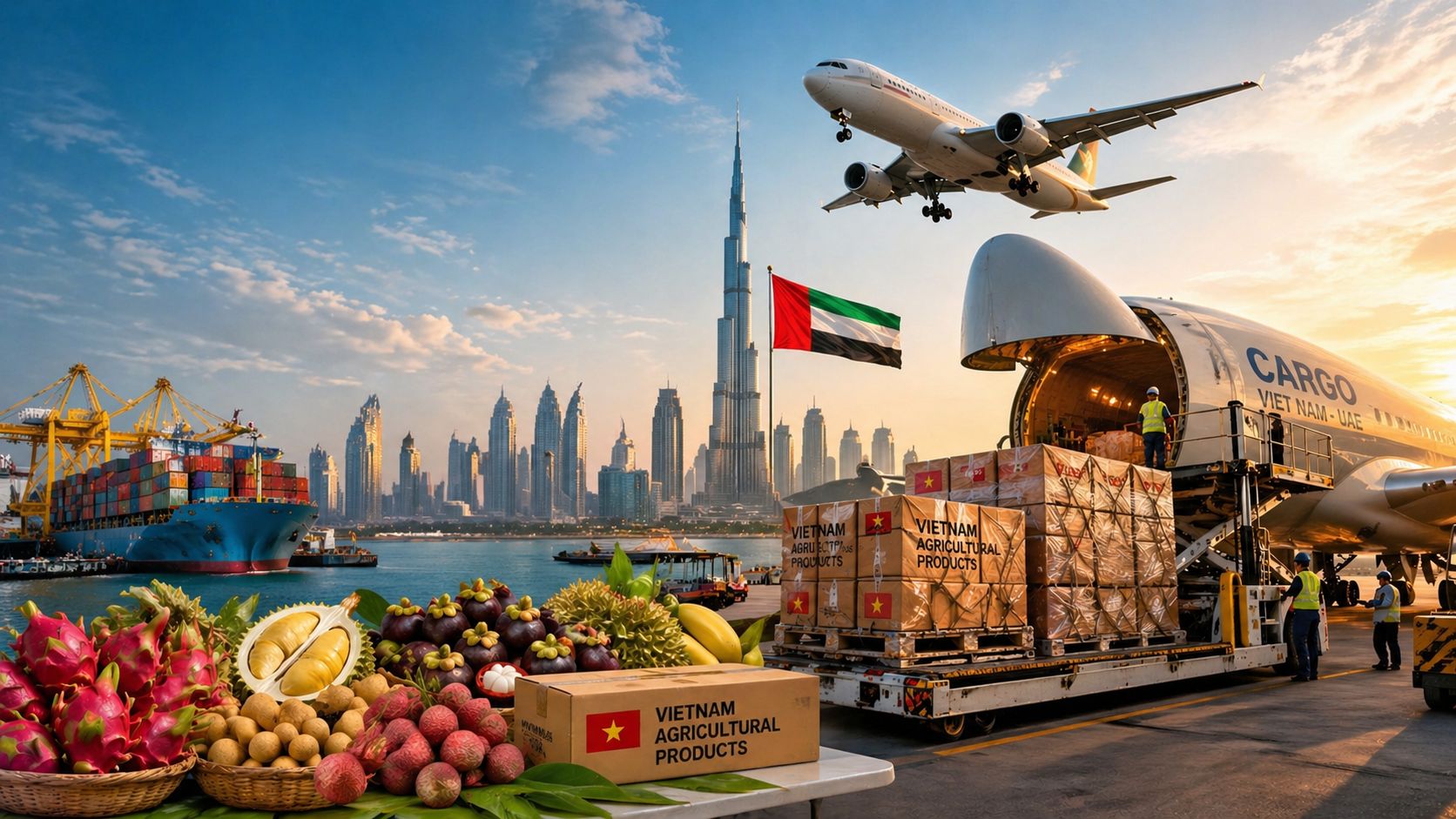 Lần đầu tiên siêu tập đoàn 8 tỷ USD thuê máy bay chở 100 tấn rau quả Việt, tin cực vui cho doanh nghiệp xuất khẩu sang Trung Đông - Ảnh 1