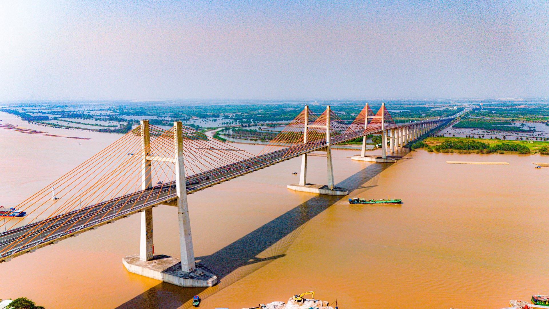 Siêu cầu dây văng dài 5 km do người Việt tự thiết kế, thi công: Riêng dây cáp nặng 800 tấn, lọt top 3 thế giới về số nhịp - Ảnh 1