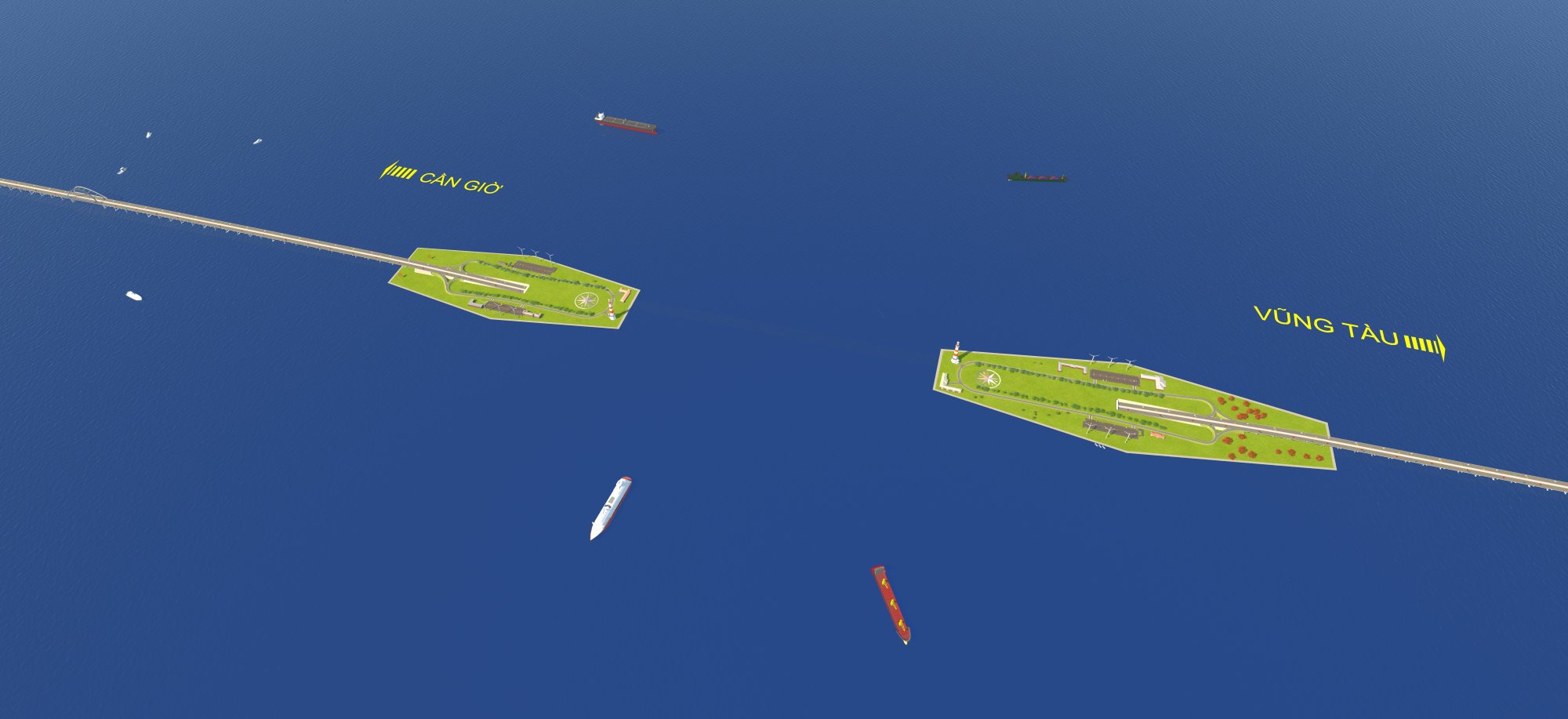 Điều chỉnh cục bộ quy hoạch chung TP Vũng Tàu cũ để triển khai đường vượt biển Cần Giờ - Vũng Tàu - Ảnh 1