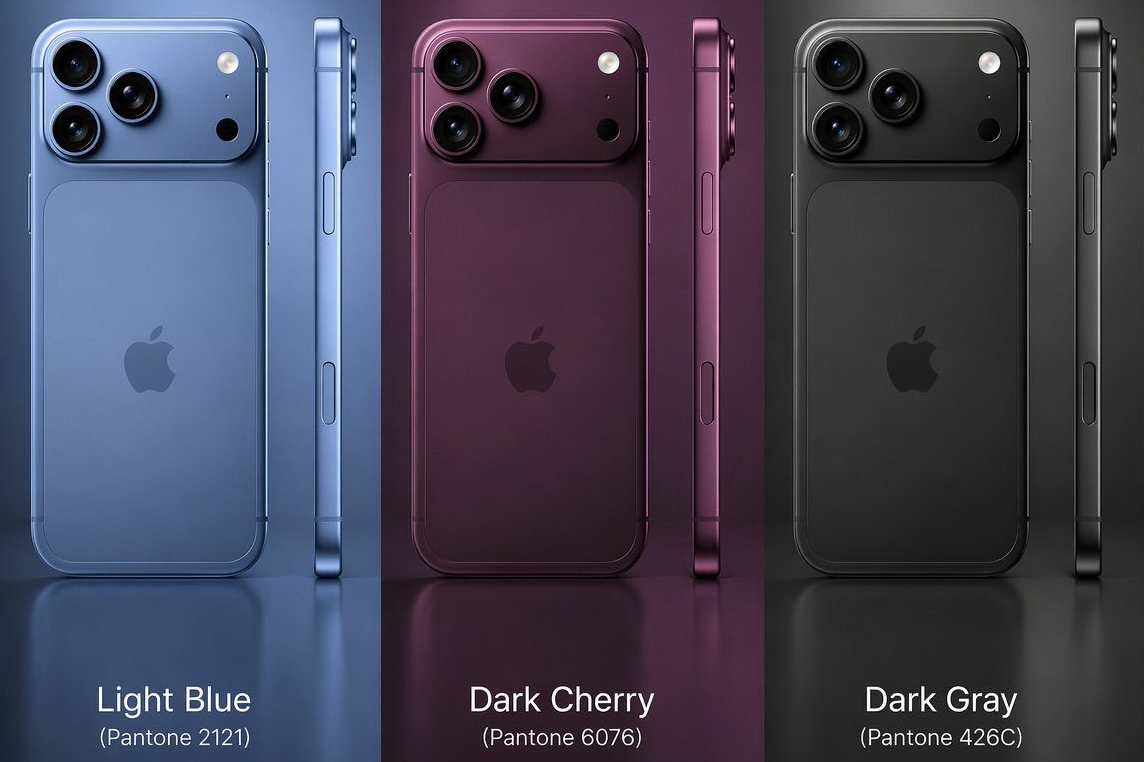 iPhone 18 Pro lộ diện 3 màu mới: Sắc đỏ "Dark Cherry" chiếm spotlight, thay thế hoàn toàn Cam Vũ Trụ? - Ảnh 1