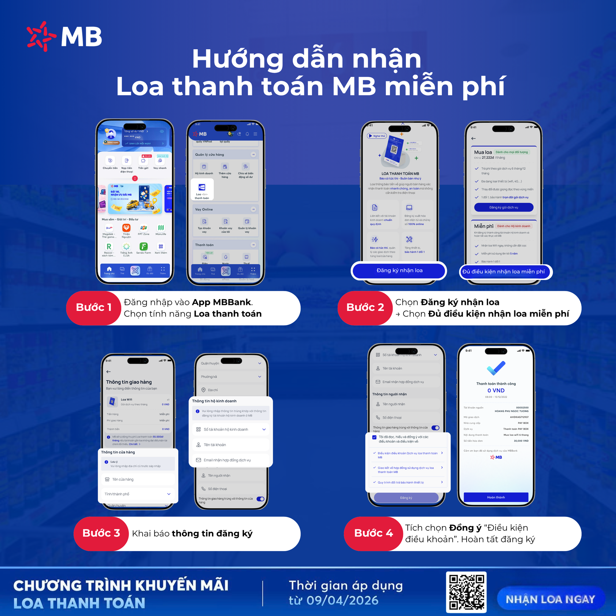 Mở tài khoản hộ kinh doanh tại MB, nhận Loa thanh toán miễn phí tới 5 năm - Ảnh 2