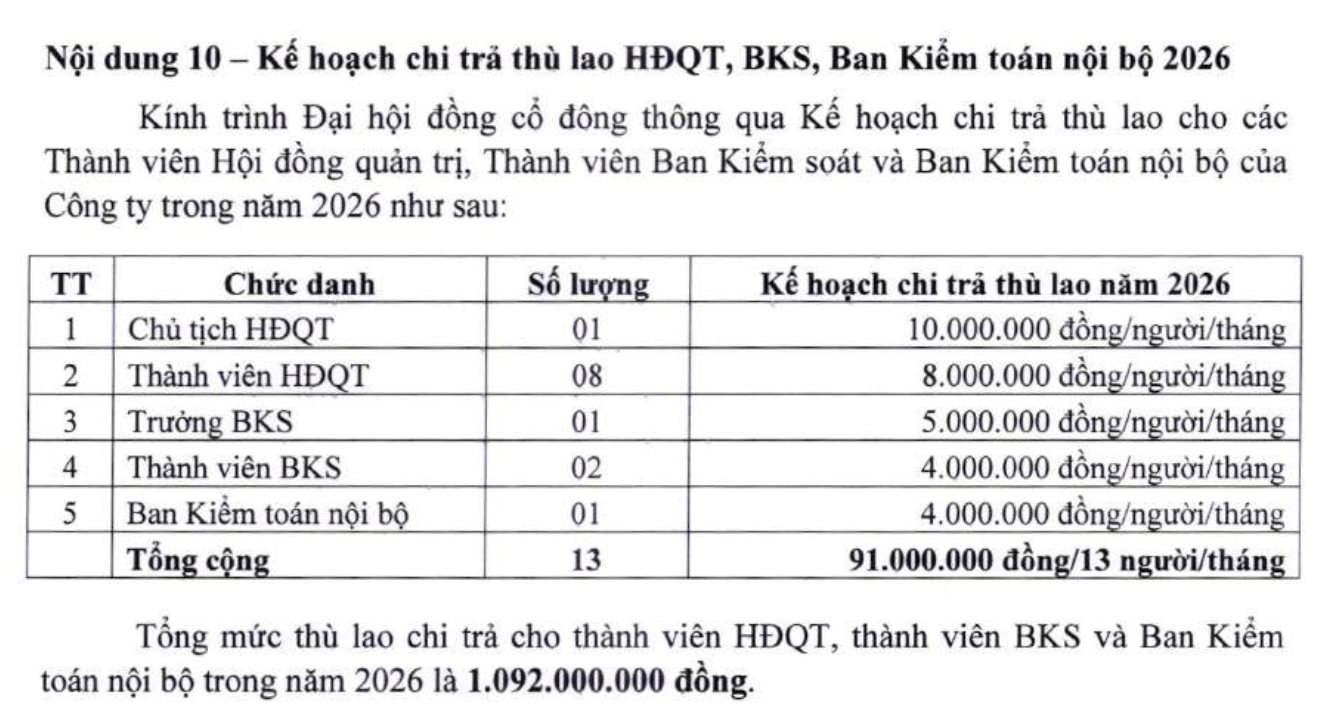 Lợi nhuận “bốc hơi” hơn 50%: Thù lao lãnh đạo Vinasun dự kiến 4–10 triệu đồng/tháng - Ảnh 2