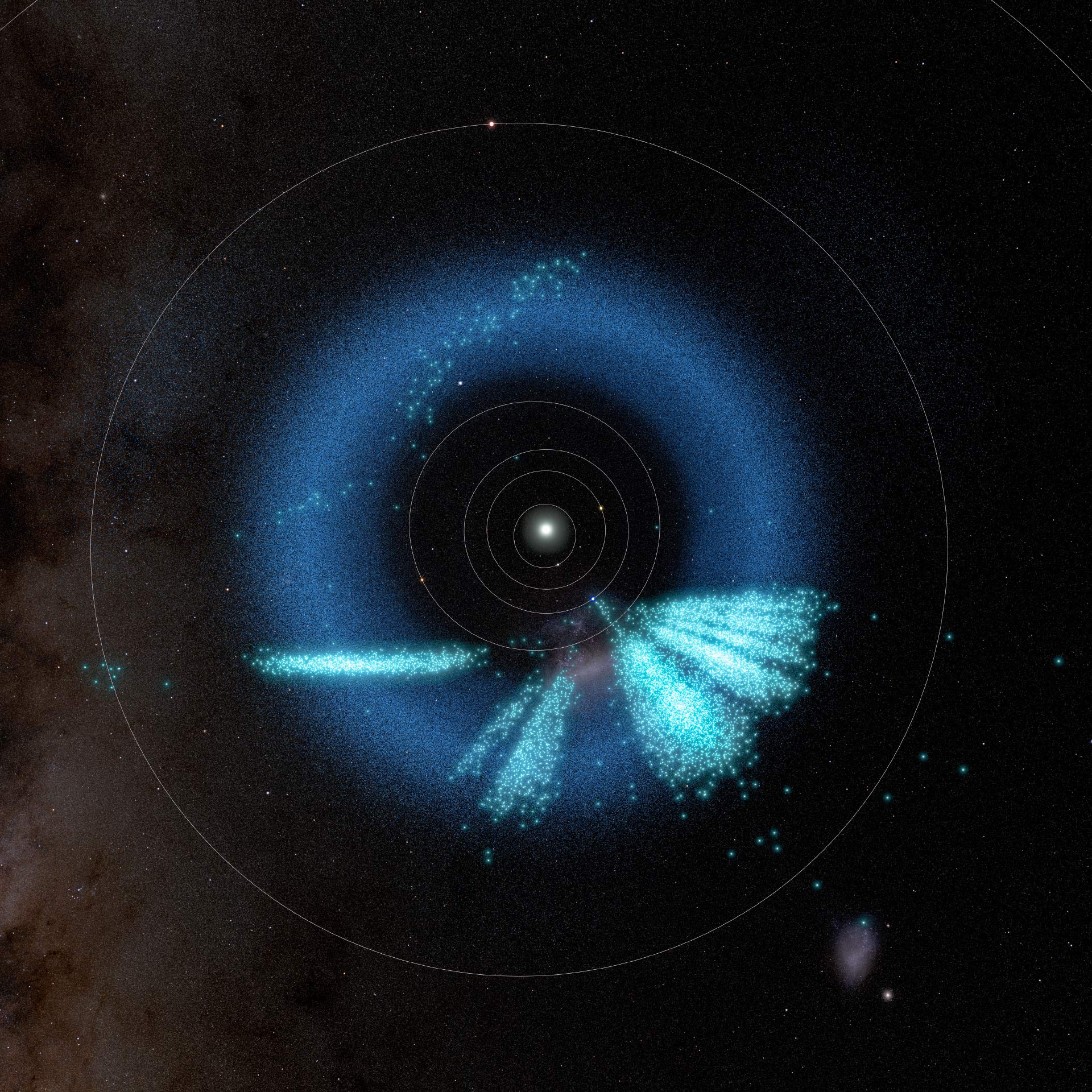 Hơn 11.000 vật thể "vô hình" cùng lộ diện trên bầu trời - Ảnh 1