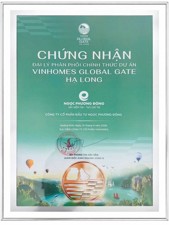 Ngọc Phương Đông trở thành đại lý phân phối chính thức dự án Vinhomes Global Gate Hạ Long - Ảnh 1