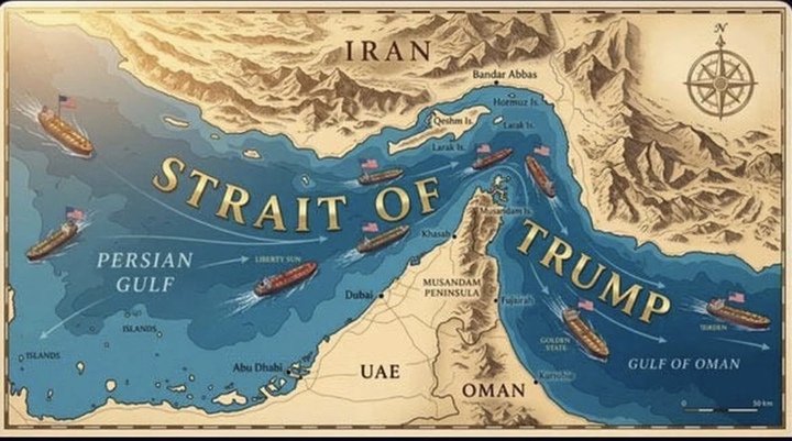 Tổng thống Trump đăng bài, đổi tên eo biển Hormuz thành ‘eo biển Trump’ - Ảnh 1