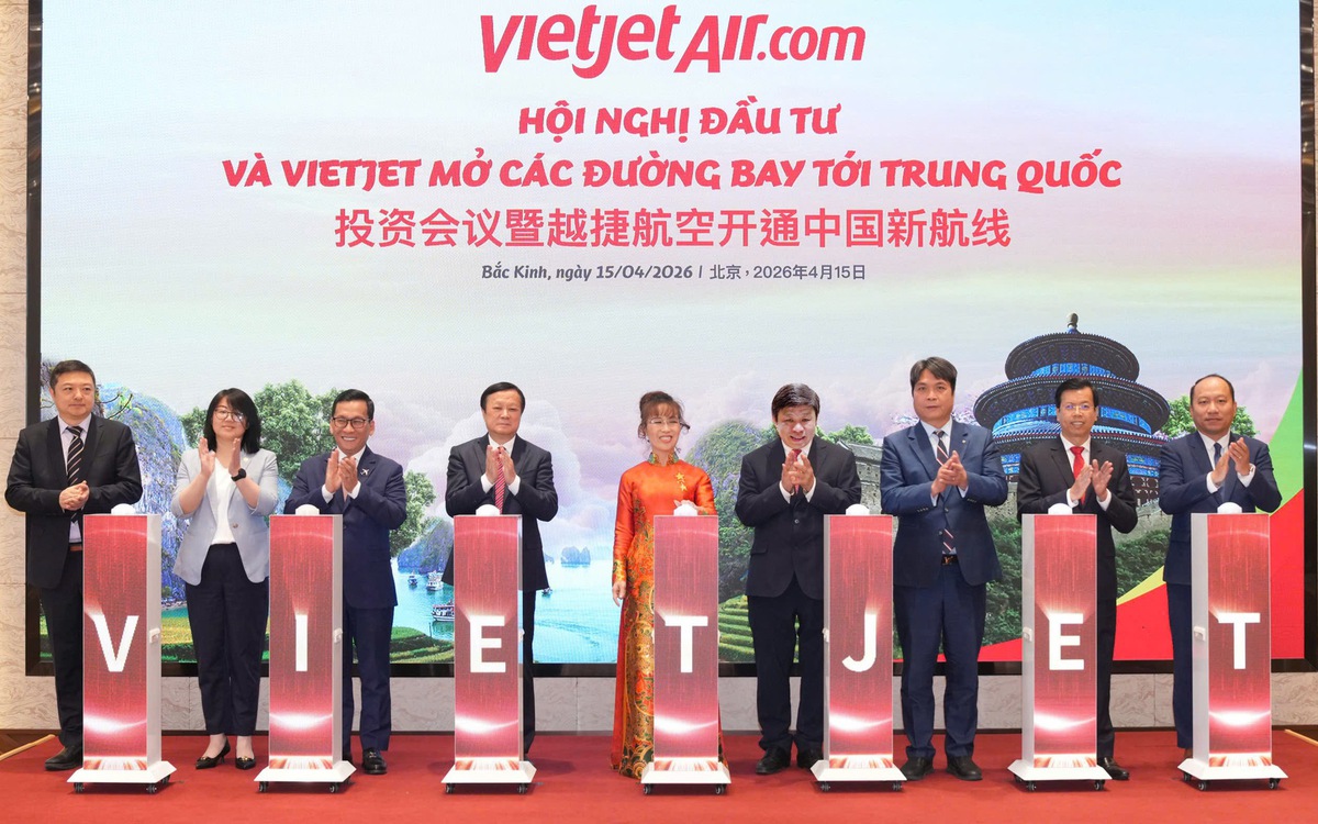 Vietjet công bố 5 đường bay mới tới Trung Quốc