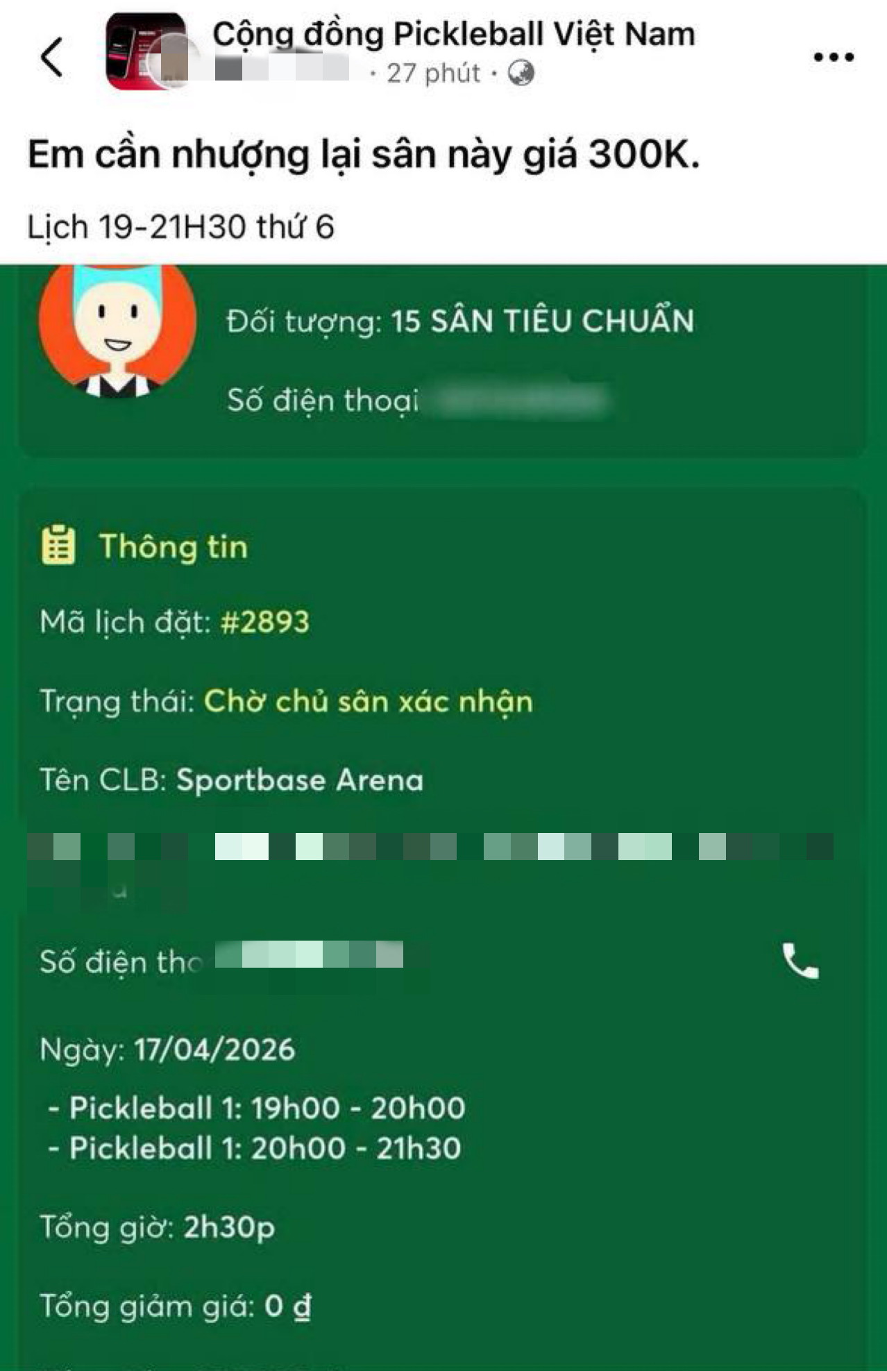 Người chơi pickleball đóng tiền cả quý hoang mang lo mất tiền cọc khi cụm sân pickleball lớn nhất Hà Nội bị tháo dỡ - Ảnh 1