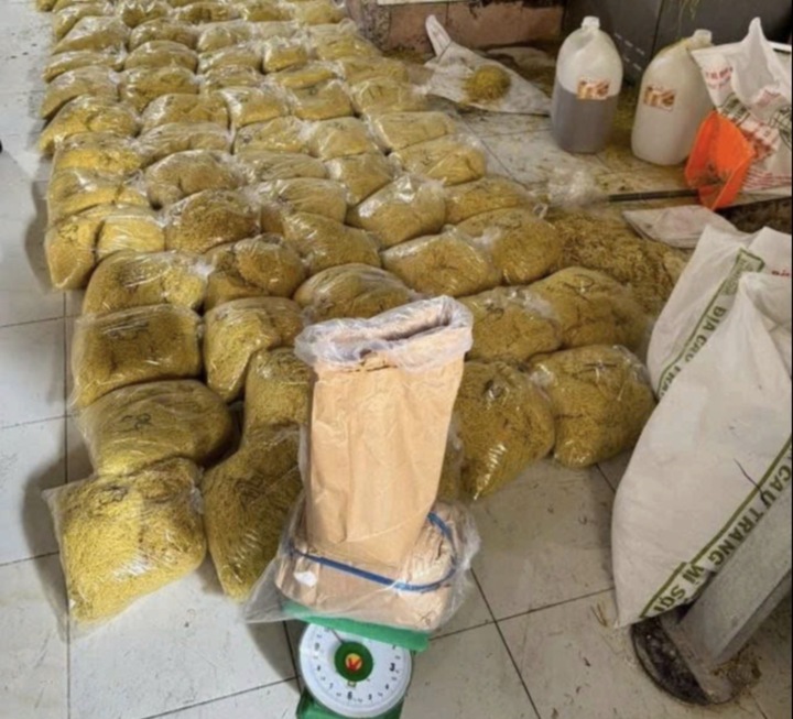 Bắt vợ chồng sản xuất hơn 2.800 tấn mì tươi chứa hàn the, thủy tinh lỏng - Ảnh 2