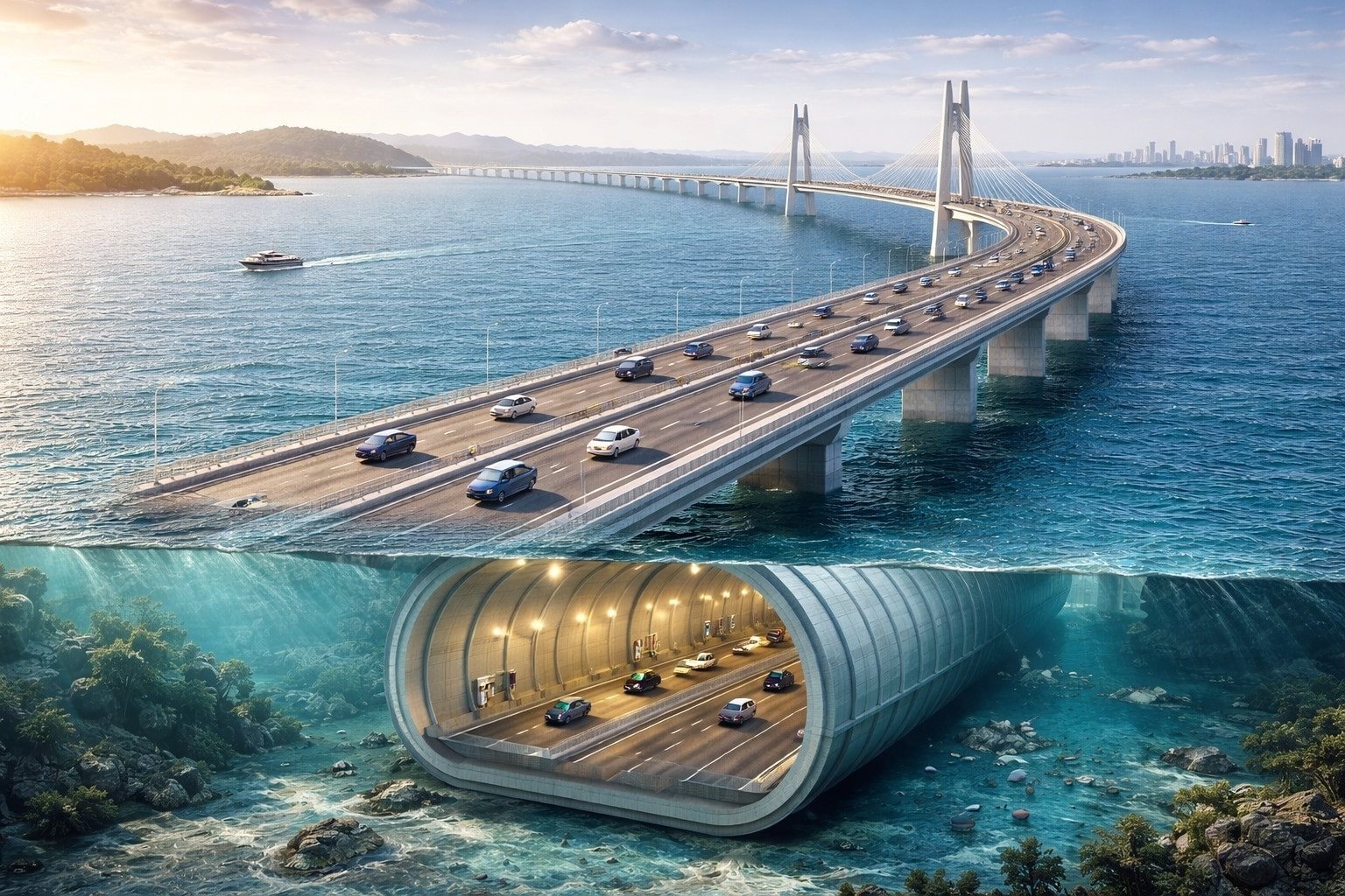 Việt Nam chuẩn bị triển khai công trình hầm – cầu vượt biển đầu tiên trong lịch sử, tích hợp 2 đảo nhân tạo, đặt tại thành phố giàu nhất cả nước - Ảnh 1