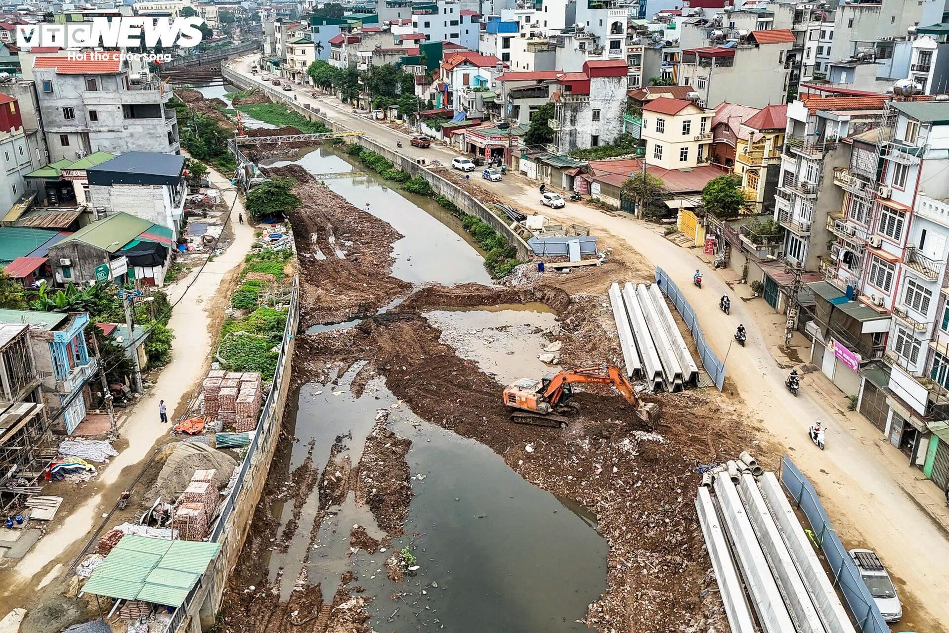 Hà Nội: Dự án thoát nước gần 7.500 tỷ vẫn ngổn ngang sau hơn một thập kỷ thi công - Ảnh 5