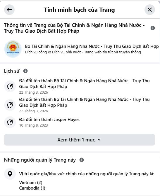 Xuất hiện trang Facebook mạo danh Bộ Tài chính nhằm lừa đảo chiếm đoạt tài sản - Ảnh 2