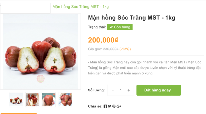 3-4 trái mận hồng giá 200.000 đồng, khách vẫn xuống tiền mua - Ảnh 2