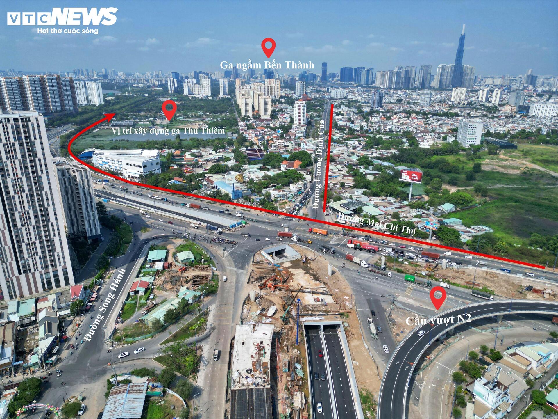 Cận cảnh vị trí sẽ xây dựng 2 tuyến Metro ngầm xuyên sông Sài Gòn - Ảnh 7