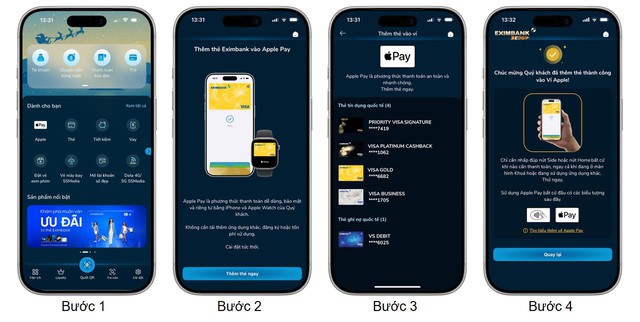 Sau Garmin Pay và Samsung Pay, Eximbank tích hợp Apple Pay cho thẻ Visa - Ảnh 1