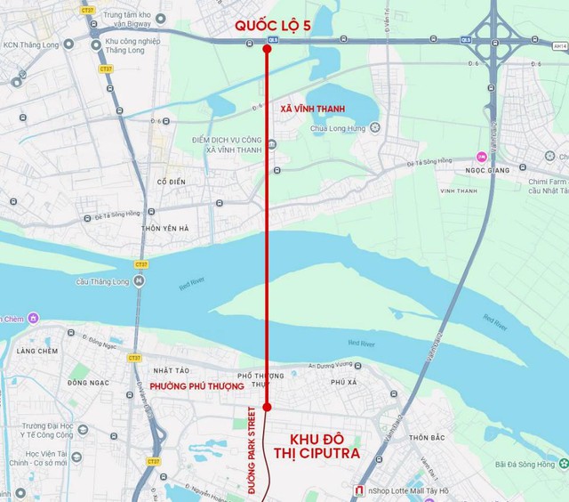 Toàn cảnh khu vực sẽ xây hầm vượt sông Hồng: ngay tại Ciputra, kế cận dự án hàng hiệu của Sunshine Group - Ảnh 1