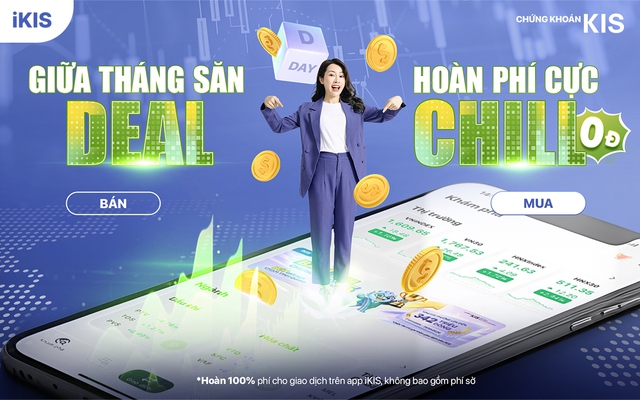 Chứng khoán KIS tung ưu đãi 1,1 tỷ đồng: tặng cổ phiếu, hoàn phí 100% - Ảnh 1